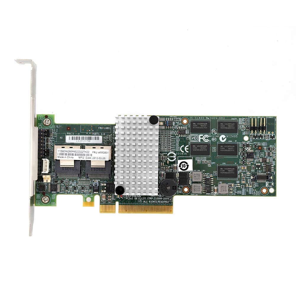 IBM M5015 Array Card, Megaraid 9260-8i SATA/SAS Controller RAID 6G PCI-E x8 Array Card for LSI 46M0851 Supporting 3Gb/s and 6Gb/s SATA/SAS Hard Disk Drives