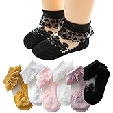 XiHSiHan Baby Girls Frilly Socks Princess Lace Ruffle Sock