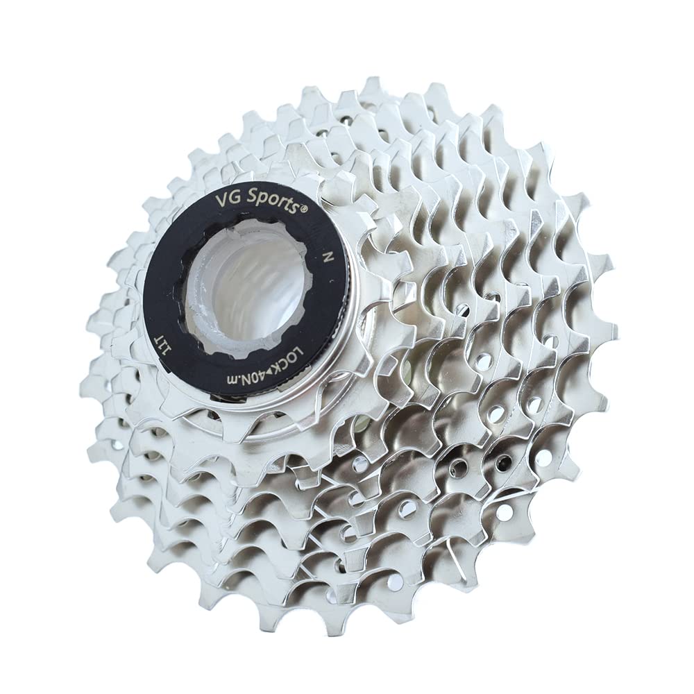 VG SPORTS 8/9/10/11 Speed Cassette 11-25T/11-28T/11-32T/11-36T/11-40T/11-42T Bicycle Cassette Fit for Mountain Bike/Road Bike Cassette Compatible with Shimano Sram