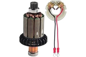 SundiooK Armature and Carbon Brushes Holder DHP458 BHP458 DDF458 BDF458, for Replacement Part 619301-1 with Armature 619496-0