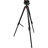 BOG DeathGrip Aluminum Tripod with Durable Frame, Lightweight, Stable Design, Bubble Level, Adjustable Legs, Shooting Rest, and Hands-Free Operation for Hunting, Shooting, and Outdoors
