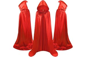 CPCOIN Hooded Cloak Unisex Halloween Cape with Hood Christmas Costume Adult Halloween Tunic Hoodies Kids Robe