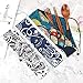 DaveandAthena 3 Set Wooden Flatware Tableware Cutlery Set Travel Utensils Reusable Flatware Wooden Chopsticks Spoon Fork with Pouch for Trave Camping Home and Office
