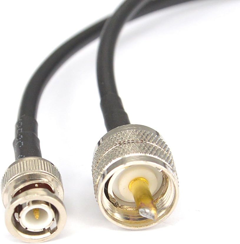 YILIANDUO Low Loss Extension Antenna Cable BNC Male to UHF Male PL259 50 Ohm RG58 2M/ 78.74 inch for CB Antenna Radio Walkie Talkie Two-Way Radio Mobile Amateur Radio