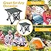 Outrav Camping Stool - Outdoor Travel Folding Small Chair - Portable Stool for Camping, Fishing, Hiking, Gardening, & Beach - Heavy Duty, Lightweight Easy to Carry Camping Seat with Carry Bag (Black)