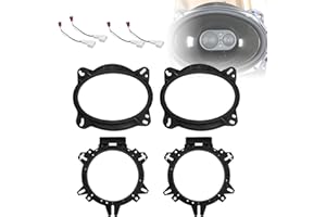 Sporacingrts 2 PCS 6" to 6.75" & 6x9 Speaker Adapter Bracket Kit with Wiring Harness Compatible with Toyota 4Runner Tacoma Lexus Scion Subaru Impreza