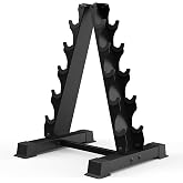 JDGG 5/6 Tier A-Frame Dumbbell Rack Stand Only, 300/480LBS Weight Capacity