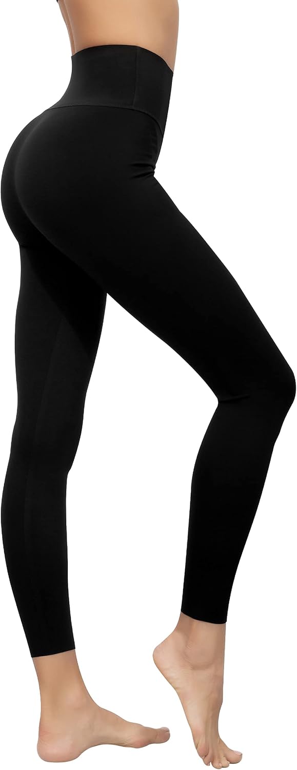 AKASO Women's Workout Leggings, Free-Cutting (No Curling Edge), 7/8 Length High Waisted Yoga Pants, Naked Feeling Tight Pants: Clothing