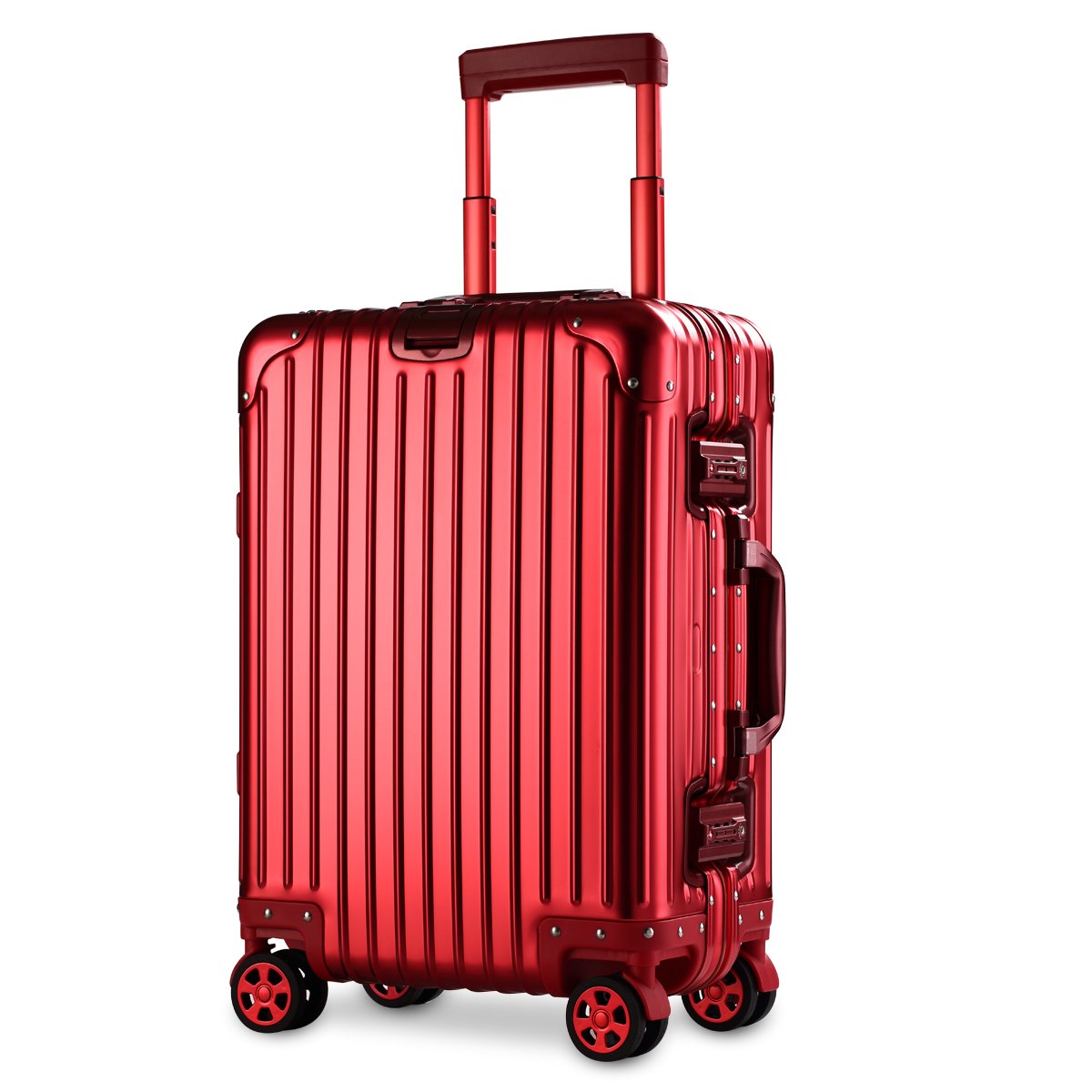 訳ありセール格安 Xdj Life アルミマグネシウム合金スーツケース 静音８輪ダブルキャスター Tsaロック搭載 フレームタイプ ドイツ製 カバー付き 軽量 鏡面 機内持込 Al Mg A51 B0756wy3y2 Sサイズ 機内持込ok2 3泊用36l レッド レッド Sサイズ 機内持込ok2 3泊