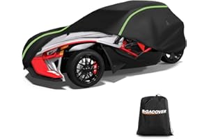 BIGACOVER Full Cover Compatible with Polaris Slingshot with Roof, 420D Oxford Cloth Windshield Cover Waterproof Windproof All Weather Protection Covers for Slingshot S SL SLR R Signature LE Accessories