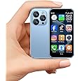 Vibagary V-18pro Mini Smartphone for Kids, Unlocked, 2GB+16GB, Blue, 3.0" HD Touch Screen, Quad Core, Dual Sim, Face ID, 3MP+5MP Camera, Compact Mobile Phone