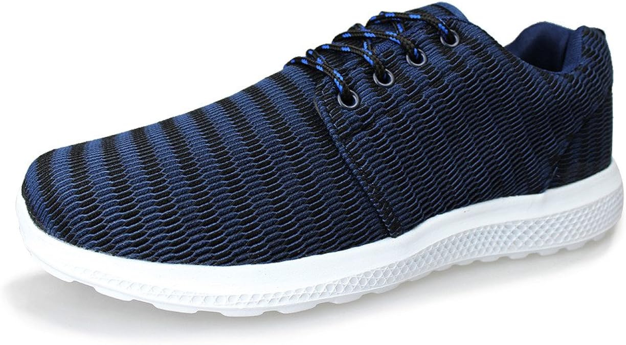 Amazon Hawkwell ホークウェル メンズ メッシュ 軽量 スポーツシューズ ネイビー 26 0cm Hawkwell スニーカー