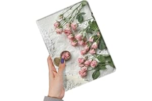 kaitesi Floral Case Compatible with 2022 iPad 10th Generation 10.9 inch Case Flower Pattern Cute Slim Leather Smart Cover wit