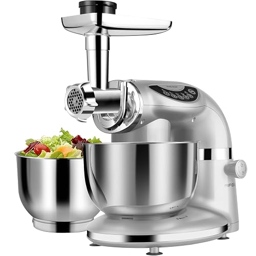 Aifeel Stand Mixer, 8.5QT+ 6QT Two Stainless Steel Bowls Electric Food ...