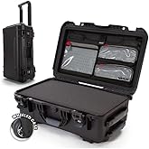 NANUK 935 Hard Case with Cubed Foam and Lid Organizer – Waterproof Protective Equipment Case with Wheels, 22” x 14” x 9” – Dustproof, Airline Carry-On Approved – Black
