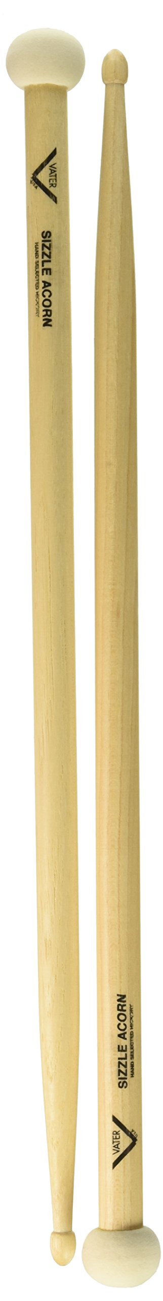 Vater Drumsticks SZLFA - Timpani Mallets - Sizzle Fusion™ - Hard Felt Mallet with Acorn Tip Drumstick all in one