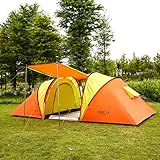 Automatic Family Camping Tent 4 Person Instant Pop Up Backpacking Waterproof Dome Easy Quick Setup Tents for Outdoor Hiking Include Carrying Bag