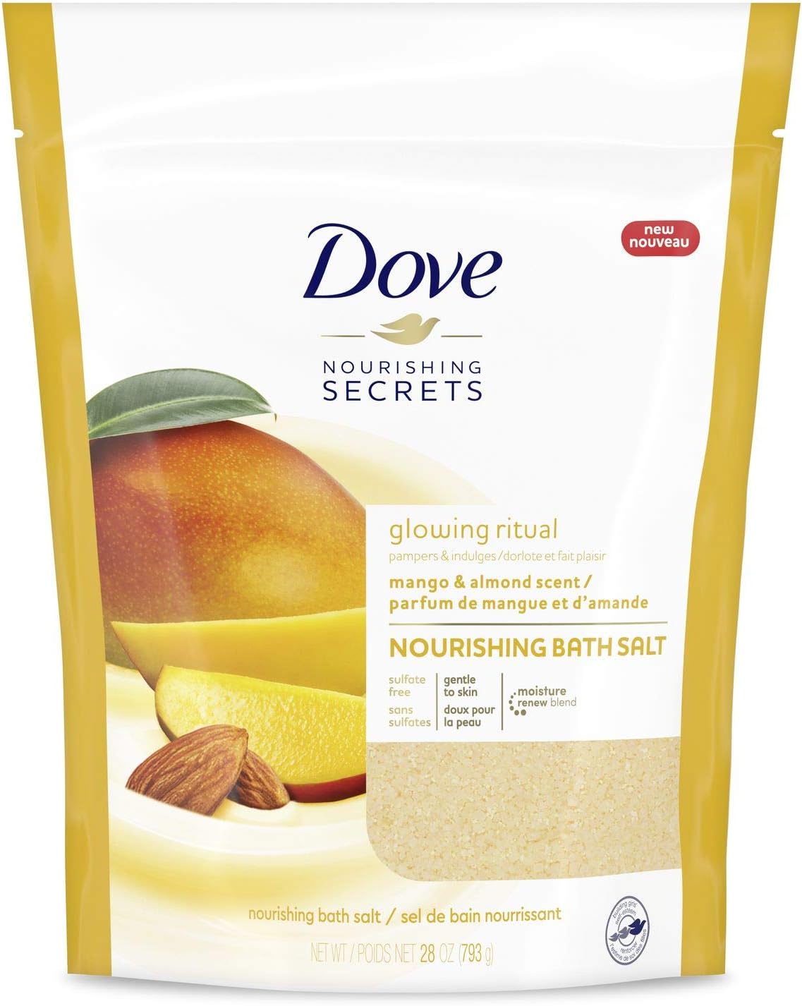 Dove Nourishing Secrets Bath Salts to help revive sore, tired muscles ...