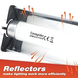 Hypool T8 Strip UVB UVA Reptile Lighting Fixture
