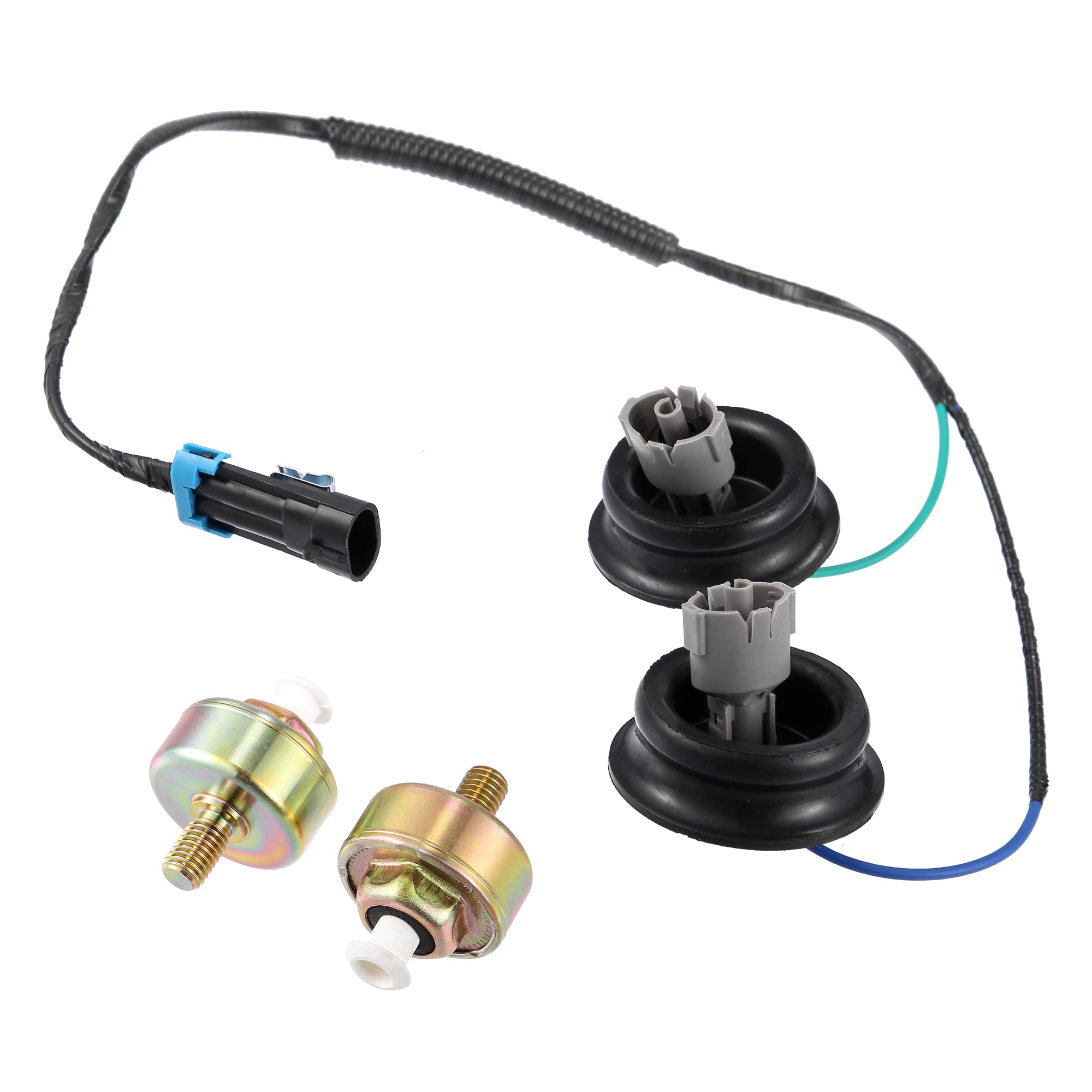 Photo 1 of X AUTOHAUX 12589867 Dual Knock Sensors with Wiring Harness Kit for Chevy Silverado1500 2500 Tahoe Express Suburban for GMC Savana Sierra for Cadillac 4.8 5.3 6.0L 10456603