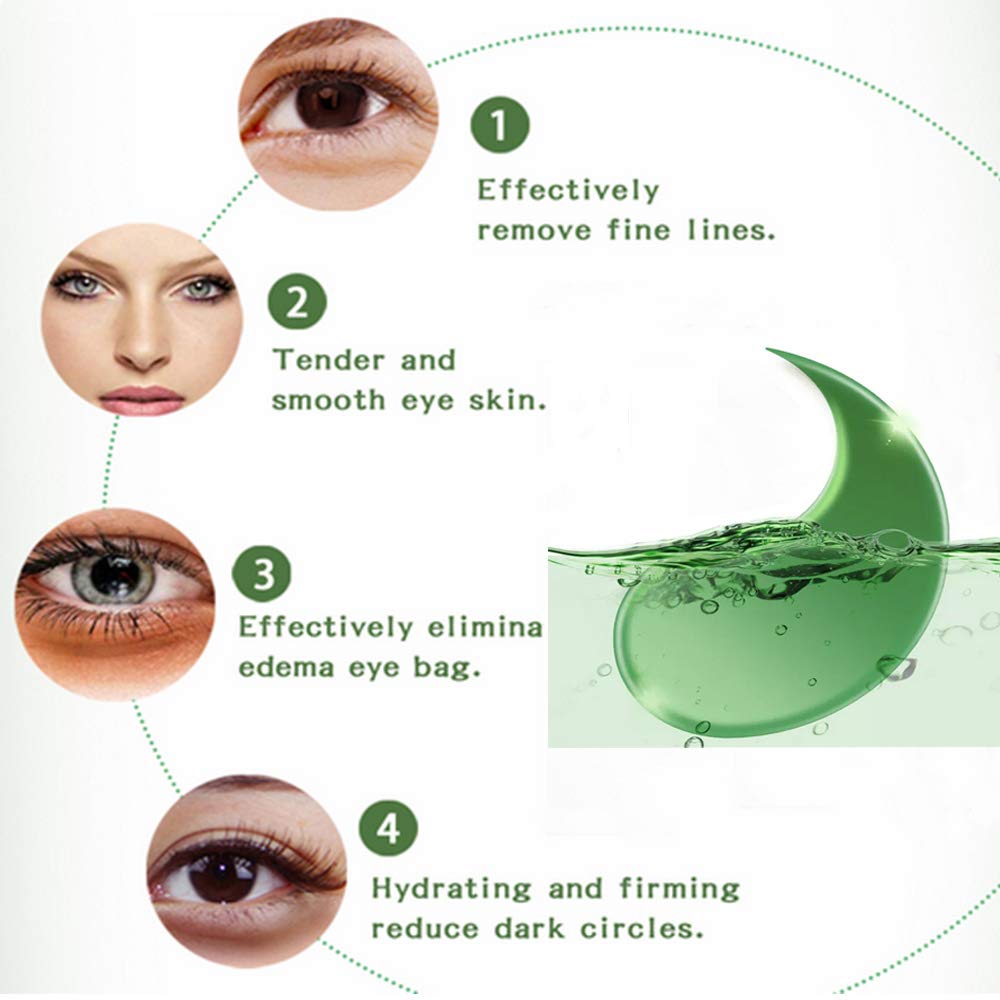 Collagen Eye Mask, POSTA 60 PCS Under Eye Treatment Gels Eye Patches, With Anti-Aging Hyaluronic Acid For Moisturizing & Reducing Dark Circles Puffiness Wrinkles Fine Lines : Beauty
