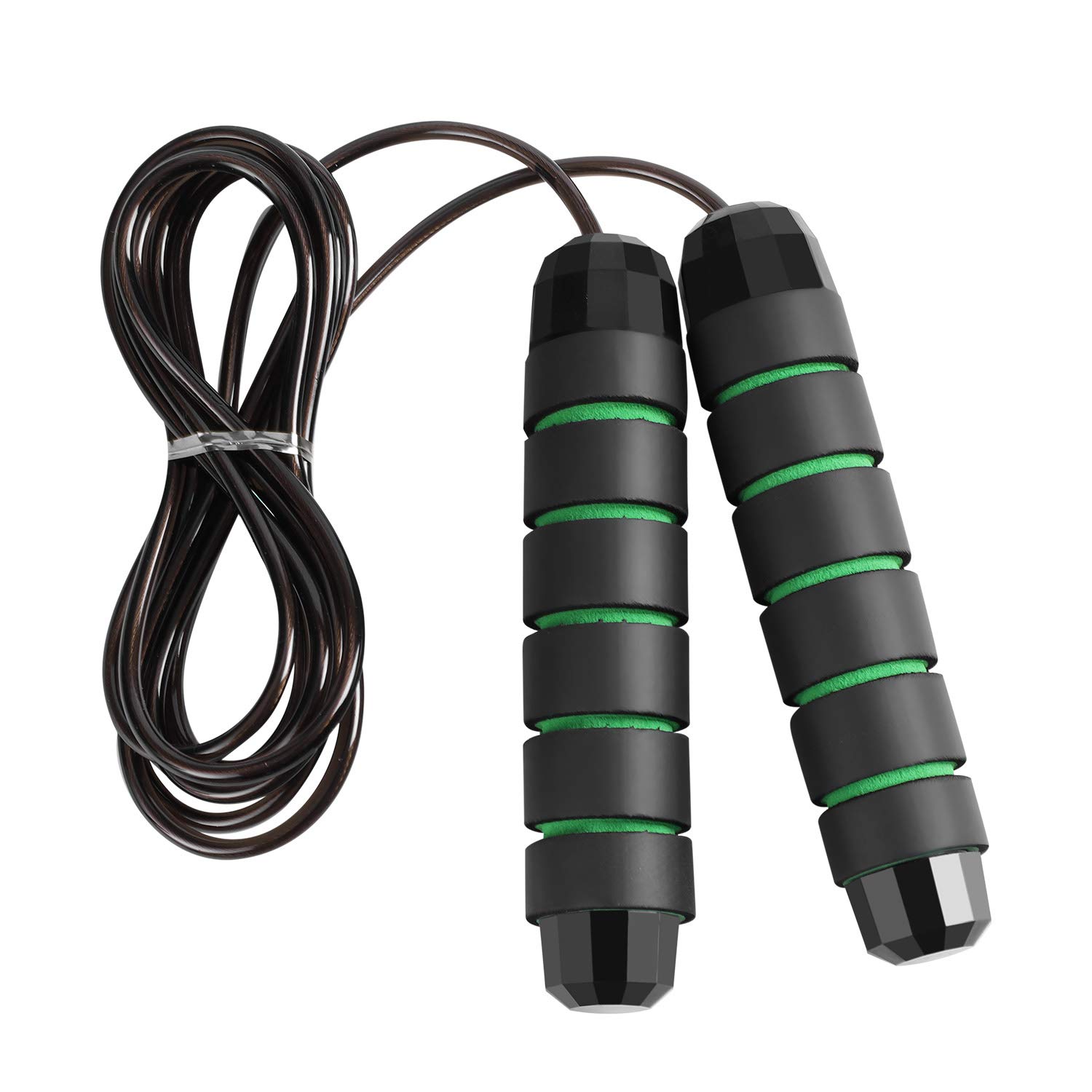 Skipping Rope Adult - Jumping Rope Adjustable length Anti Skid Handle Skipping Rope New Fitness - Speed Rope for Men Women and Kids - Suitable for Calorie Fat Burning, Personal Training, Home & Gym