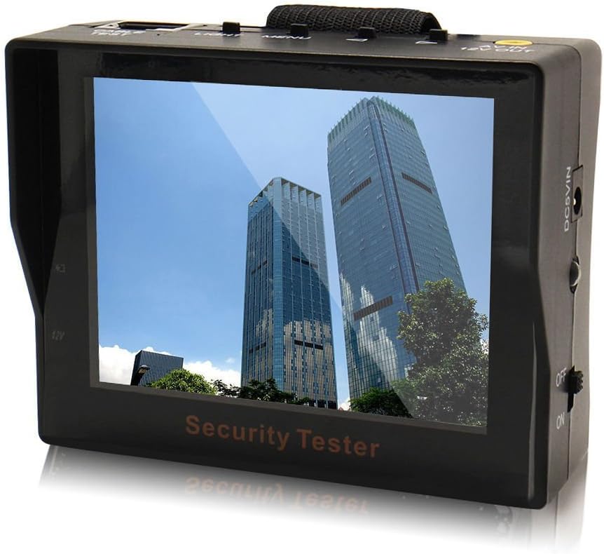 LifetSmart Portable 3.5" TFT LCD Color LED Test Monitor CCTV Camera Security Tester for Surveillance Audio Video Input Test Monitor Network Line Detection