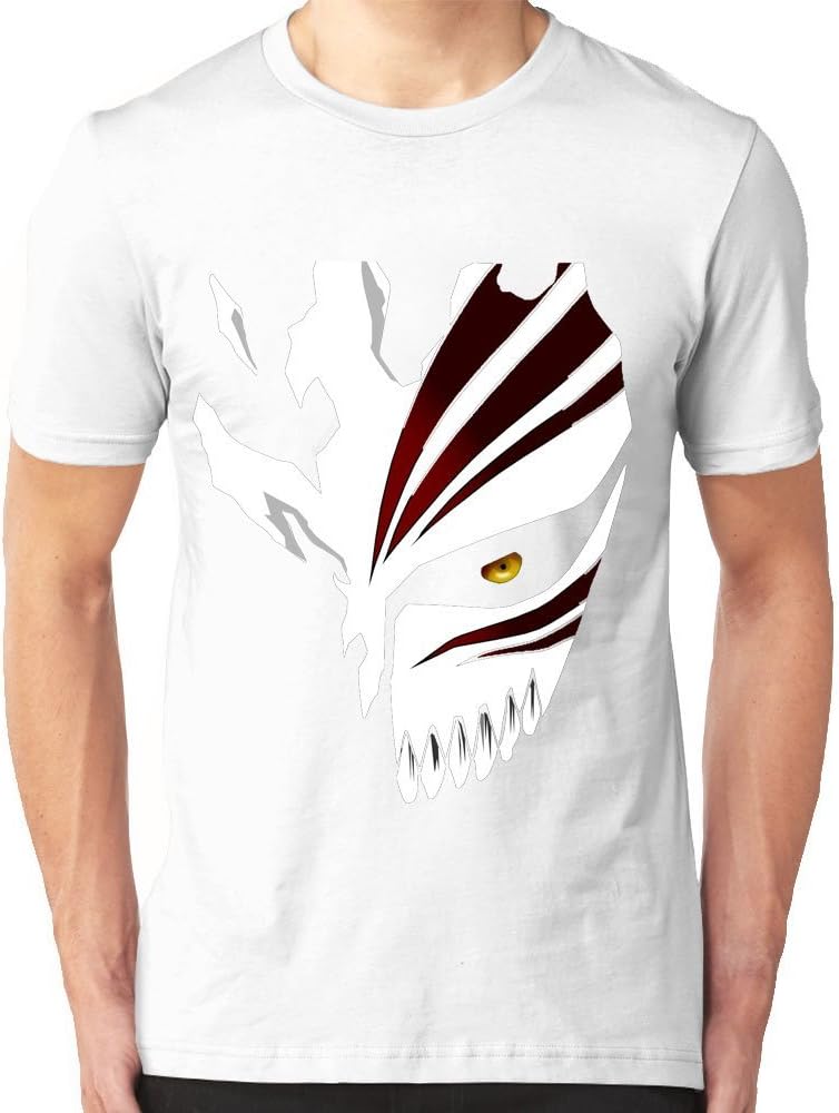 Mostee Anime Bleach Character Ichigo Bankai White Men's T-Shirt