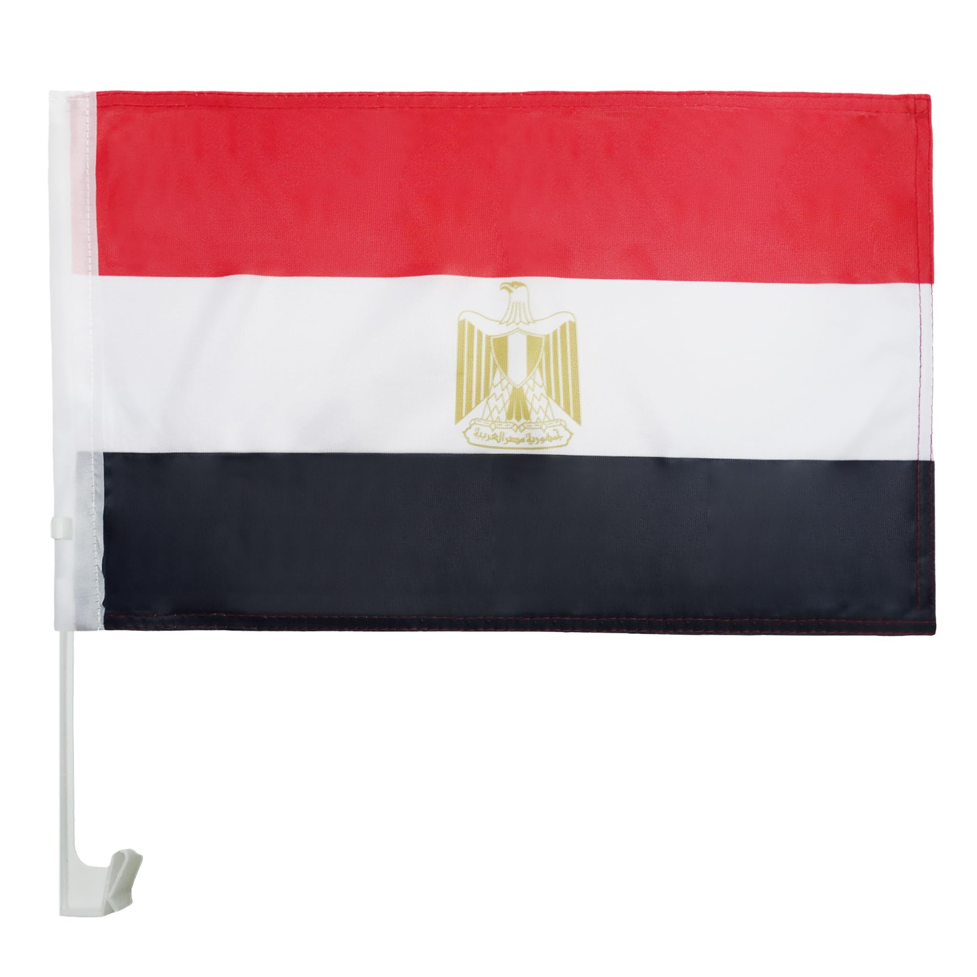 Egypt Car Flag 18'' x 12'' - Egyptian Car flags 30 x 45cm - Banner 18x12 INCHES PLASTIC STICK - AZ FLAG