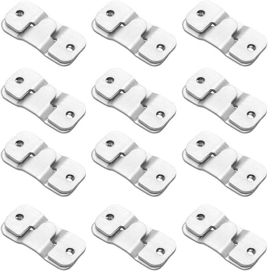 Moapei 12 Paare Schwerlast Bilderrahmen Aufhänger, Unterputz Verdeckte