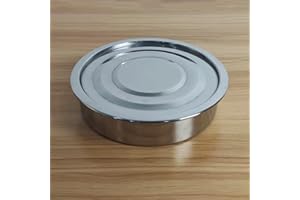 LABALPHA Lab Sieves Pan with Lid, 8'' Diameter, 304 Stainless Steel