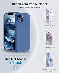 OTOFLY for iPhone 14 Case, Upgraded Silicone 14