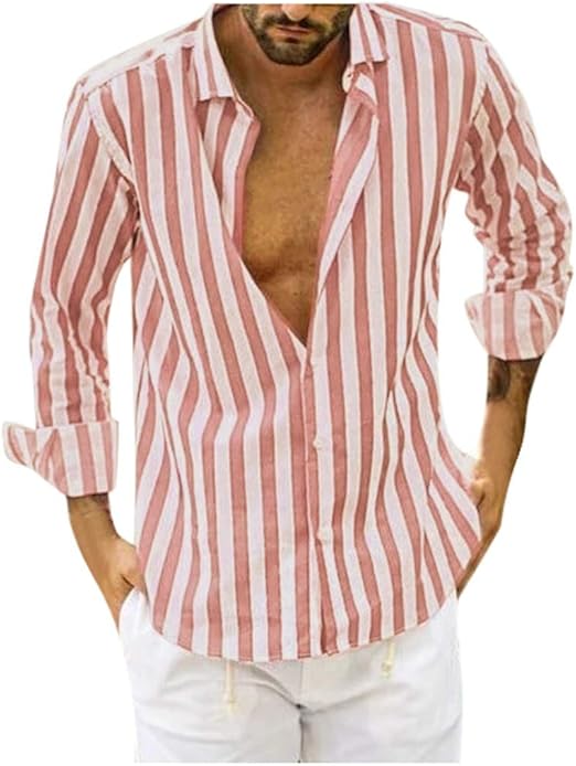 Camicia Da Notte Uomo Lunga - Cotone E Poliestere Con Tasca E Colletto - Foto 2