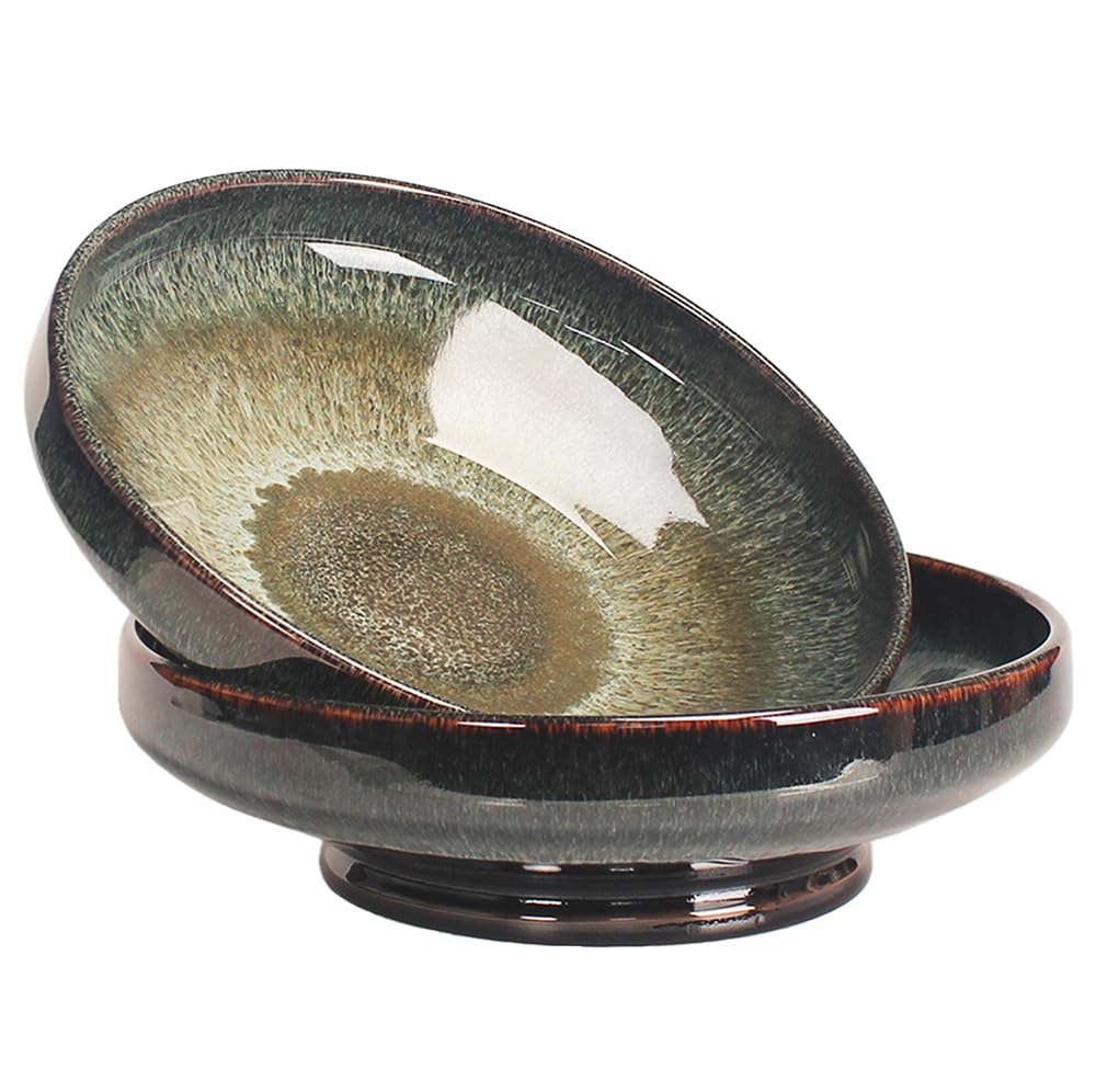 BITZ 821411 Bowl Soup Plate Round Ceraic Black, Violet 1 Piece – Bowls - View #6