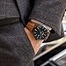 Watch VOEONS Mens Watches Brown Leather Classical Casual Clearance Wrist Watch for Men