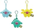 Toymail Weensie: Silly Sound Maker Clips, Hank a Dino, Bitsy a Bat, Gory a Shark (set of 3)