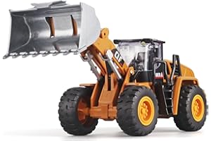 OANMYJJO Bulldozer Toys for Boys Construction Truck Toys Wheel Loader,Bulldozers Toys with Simulated Lights,Children Bulldozer Model Construction Toys，Bulldozer Toys for Boys 3-5 Year Old