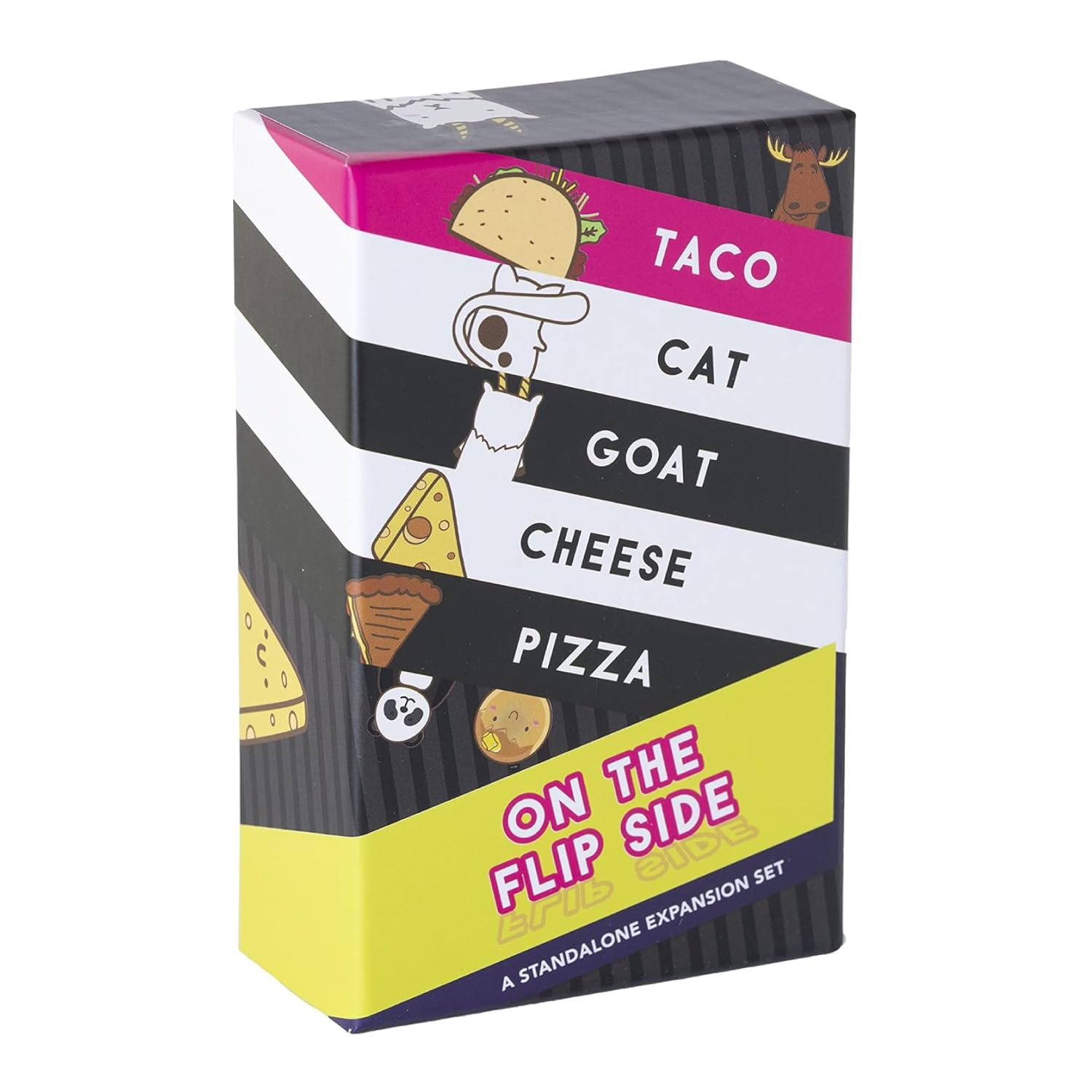 Taco Cat Goat Cheese Pizza On The Flip Side Entertaining Standalone Expansion Game for Family Game Night | Easy to Play 15 Minute Rounds | Fun for Kids, Teens, Adults, and Families | 2-8 Players
