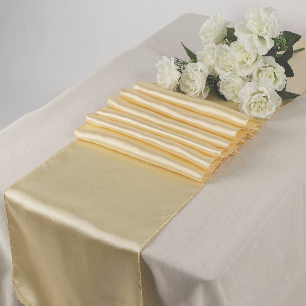 Elina Home 12-Inch-by-108-Inch Satin Table
