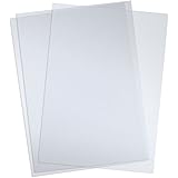 Sand Texture Polycovers - Square Corners - 12 Mil Letter Size - Frosted Clear - Durable and Elegant - 100 Pack