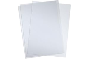 LAMINATION DEPOT Sand Texture Polycovers - Square Corners - 12 Mil Letter Size - Frosted Clear - Durable and Elegant - 100 Pack