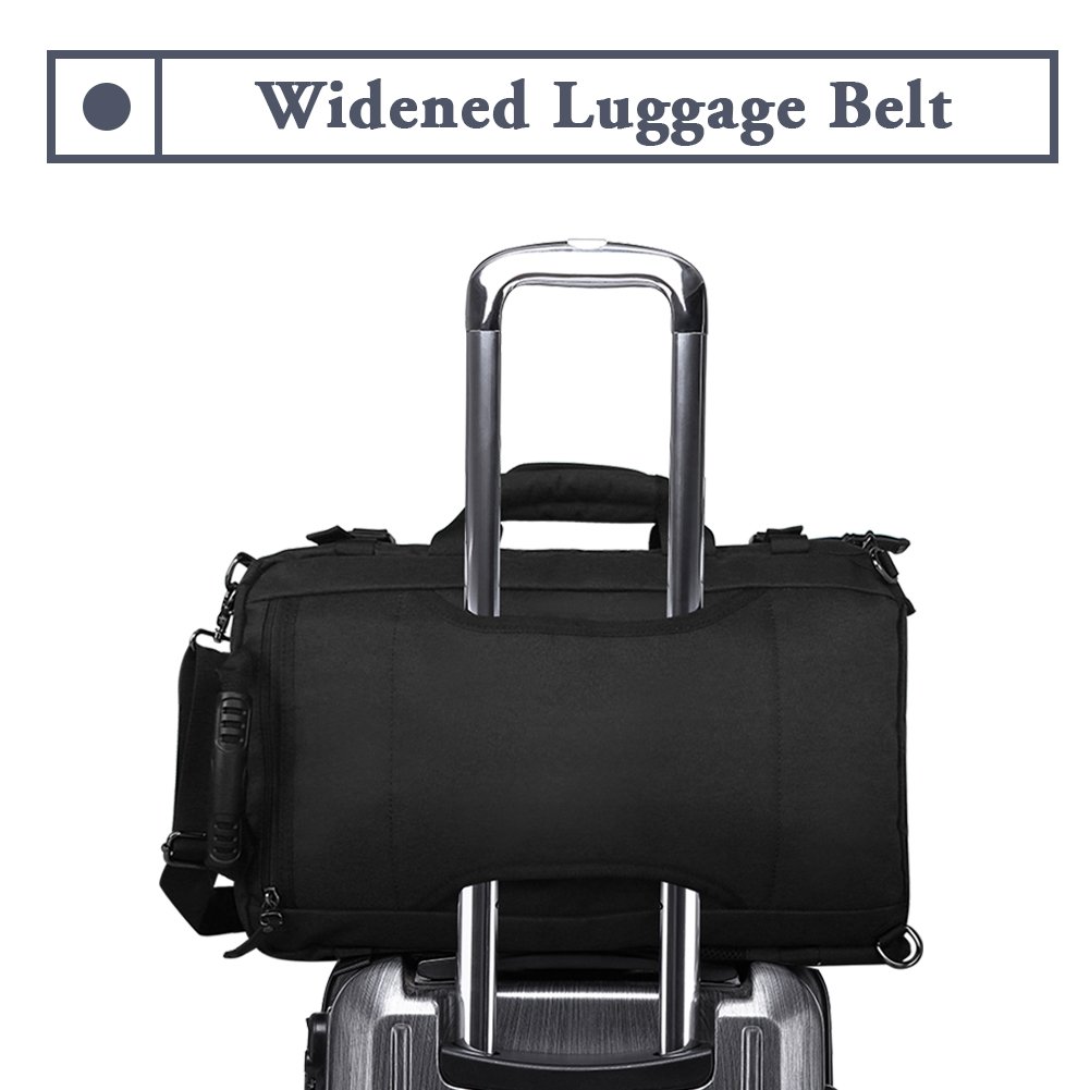 TANGCOOL Convertible Backpack Business Briefcase Backpack 15.6 Laptop Bag Large Capacity Rucksack Waterproof Anti-theft Travel Luggage Casual Daypack for Men, Black