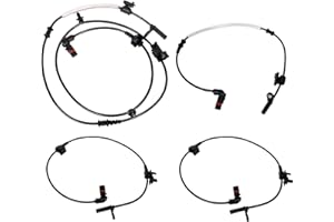 BENERAY Front and Rear Left & Right ABS Wheel Speed Sensor 2 Pair, for Chrysler 300 2005-2010, for Dodge Challenger 2008-2010, for Dodge Charger 2006-2010,Replace OE# ALS1931