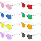 Pibupibu Neon Colors Party Favor Supplies Unisex Sunglasses Pack of 8