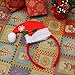 ELCOHO 6 Pack Christmas Headbands Elves Party Hats Christmas Reindeer Costume Headbands for Christmas Holiday Party