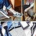 EPEIUS 4 Pairs Women's Lace Fishnet Ankle Socks,Stylish Black/White + Hollow Out,Shoe Size 5-8.5
