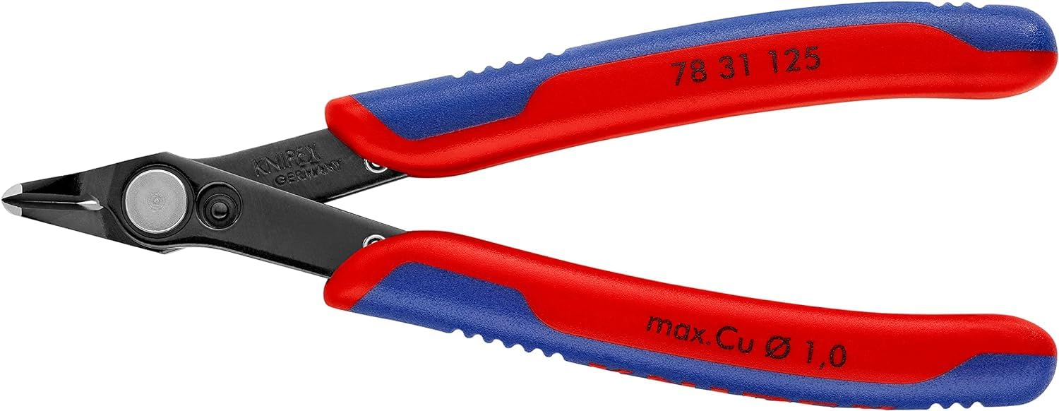 KNIPEX Electronic Super Knips with Multi-Component Handles 125 mm, 78 31 125