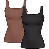 YIOIOIO Women Shapewear Tank Tops Tummy Control Compression Tops seamless Body Shaper Camisole