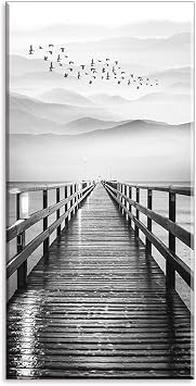 Amazon Com Lake Wall Art For Aisle Corridor Piy Black And White