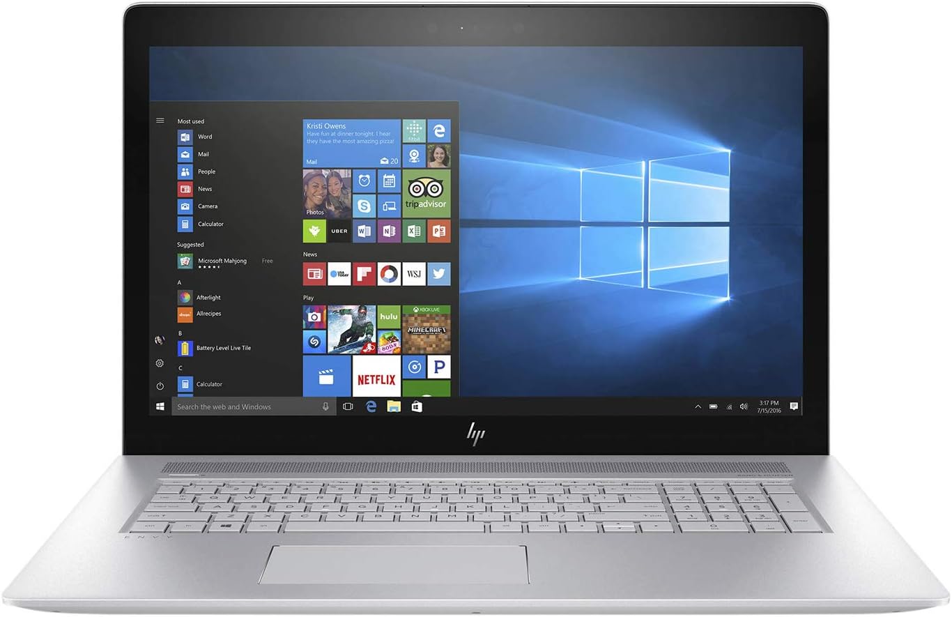 HP Envy 17t Full HD 17.3" Laptop - 8th Gen Intel Core i7-8550U Processor up to 4.0 GHz, 32GB Memory, 1TB Hard Drive, 4GB NVIDIA GeForce MX150 Graphics, DVD Writer, Windows 10